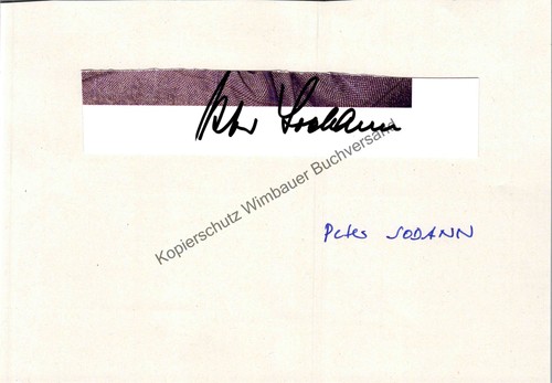Original autogramm peter - original,