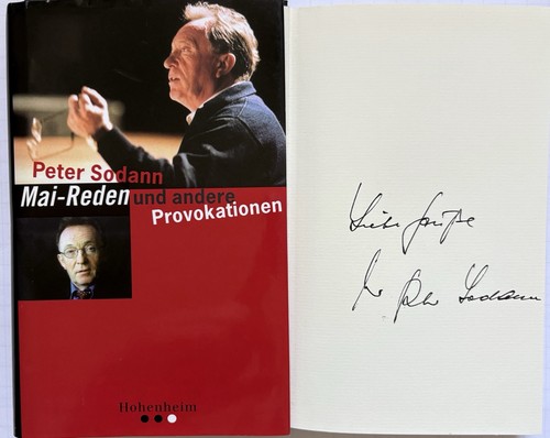 Peter sodann signiert buch - peter,